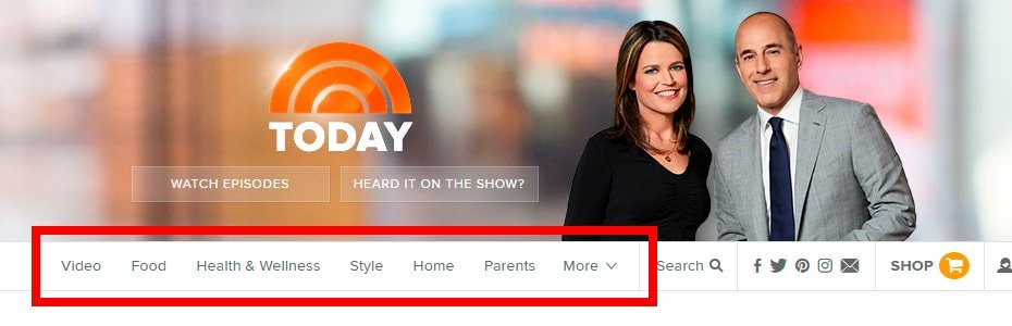 organize content into groups